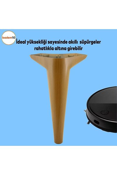 Badem10 Set canapea și fotoliu mobilier cu model din lemn Aspen Luxury 24 cm - Unitate TV și picior de ridicare
