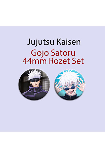 Akumastik Jujutsu Kaisen Gojo Satoru 44mm Buton Rozet - 44mm Buton Rozet