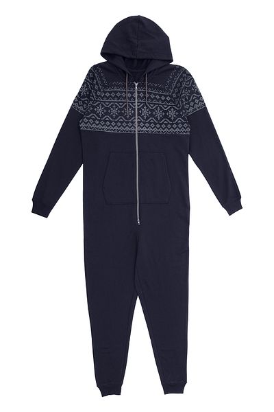 Kyron Ολόσωμη φόρμα Unisex με κουκούλα Navy Blue Nordic με φερμουάρ