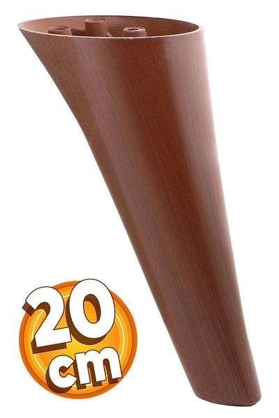 Badem10 Canapea de lux Napoli Unitate TV - Model din lemn de 20 cm, picioare de consola maro