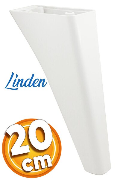 Badem10 Linden Lüks Mobilya Kanepe Tv Ünitesi Koltuk Ayağı 20 Cm Beyaz Konsol...