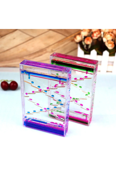 Tahtakale Dünyası Sıvı jel kum saati damla damla akan hediyelik asa üstü deko...