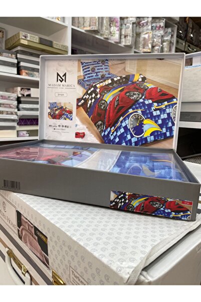 MADAM MARİCA HOME Madam marica tek kişilik nevresim takımı arabalı