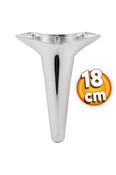 Badem10 Aspen Luxury Furniture Sofa Armchair Tv Unit Console Leg Feet 18 cm Chrome Leg (4 Pcs)