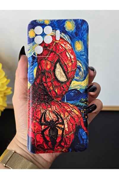 SUPER FRAME Reno 5 Lite Uyumlu Baskılı Şeffaf Telefon Kılıfı