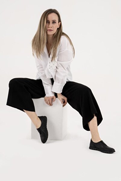 CZ London Leather Women's Casual Shoes Comfortable with Rubber Detail