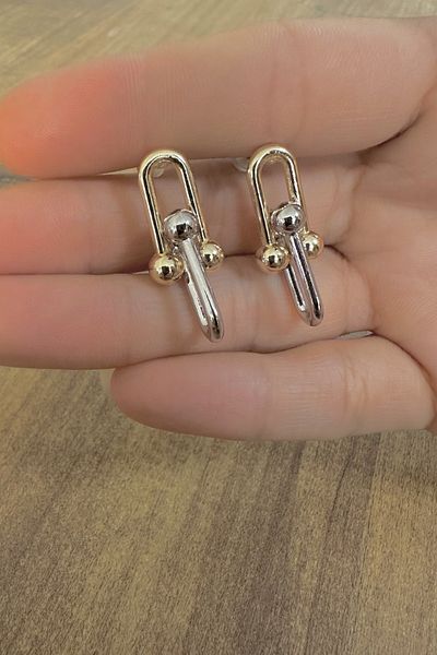 MAZEN Dangle Intertwining Design Earrings