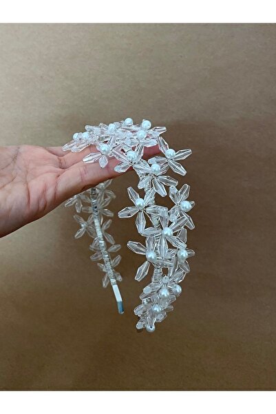 Gözde Çiçek -kristal Taç-gelin Tacı-yıldızlı Taç-gelin Aksesuarı-after Parti ...