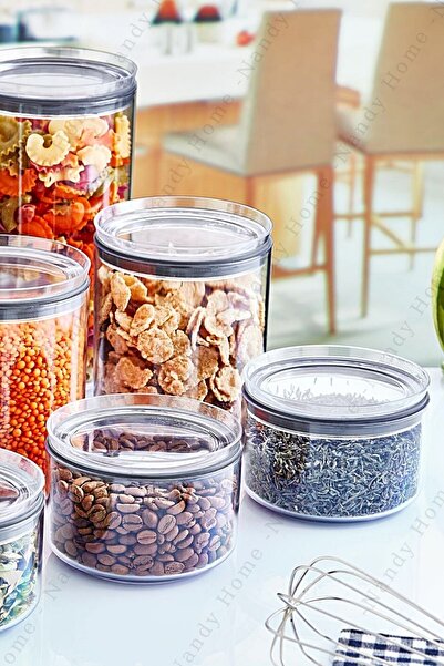 Nandy Home 0.85 Lt Leak Proof Lid, Round 3-Piece Storage Container Set with Silicone Gasket