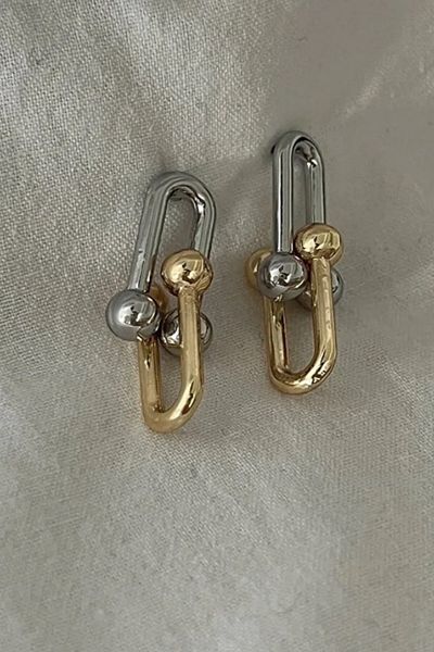 MAZEN Dangle Intertwining Design Earrings