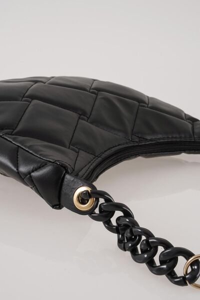 CZ London Women's Quilted Puff Sleeve Bag