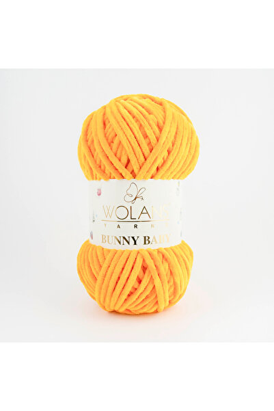 WOLANS 425 Oranj Soft Kadife Bunny Baby Örgü Ipi Kadife Ip Yumuşak Oyuncak Ipi Battaniye Ipi