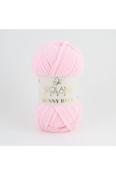 WOLANS 405 Pink Soft Velvet - 100gr 120mt Πλεκτό νήμα Bunny Baby Toy String