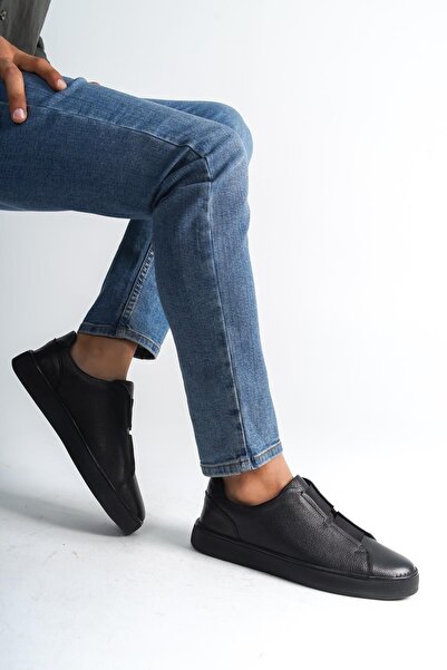 CZ London Ежедневни спортни обувки с двойни гумени детайли от естествена кожа, кецове