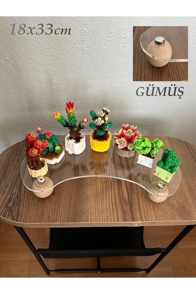 Pleksiglass Ahşap Top Ayaklı Pinterest Şeffaf Organizer Düzenleyici Pleksi Stant