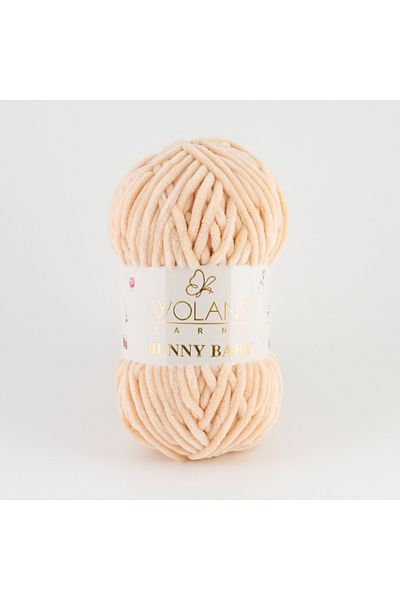 WOLANS 442 Σολομό χρώματος Soft Velvet Bunny Baby Knitting Yarn - Μαλακό παιχνίδι κουβέρτα κλωστή