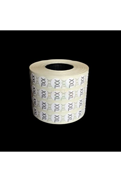 Bukle İplik Xxl Beden Yapışkanlı Etiket - Sticker ( 5000 Adet )