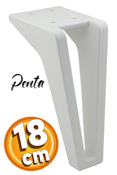 Badem10 Penta Lüks Mobilya Kanepe Tv Ünitesi Koltuk Ayağı 18 Cm Beyaz Konsol ...