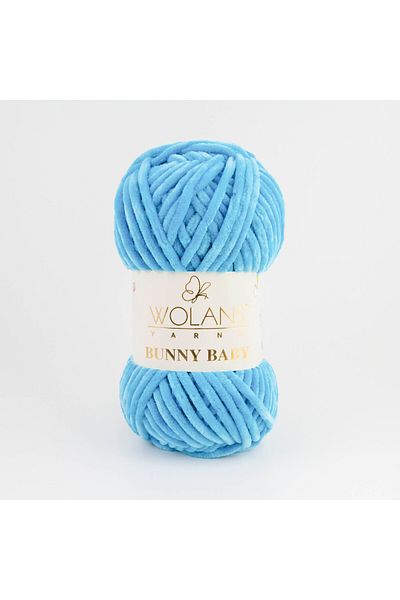 WOLANS 412 Blue Soft Velvet - Πλεκτό μωρό με μαλακό κουβέρτα