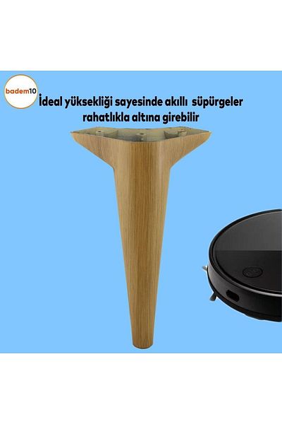 Badem10 Aspen Luxury - Canapea de 24 cm maro deschis și consolă pentru unitate TV
