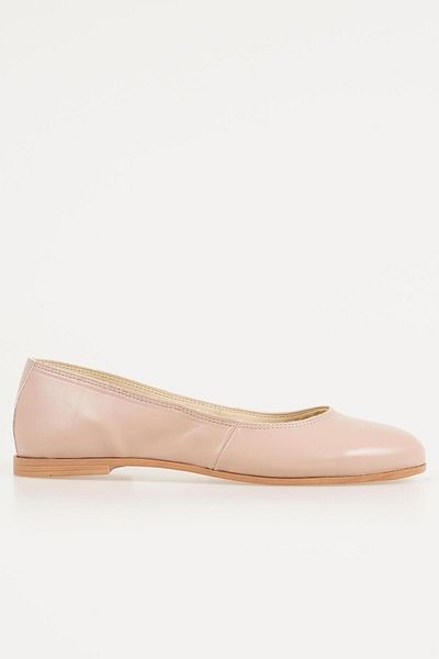 CZ London Genuine Leather Women's Ballerinas Laceless Flat Model Casual Shoes