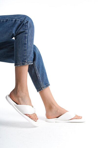 CZ London Γυναικείες παντόφλες από γνήσιο δέρμα - Λεπτή σόλα, άνετη σαγιονάρα