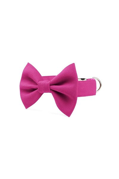 Lusi Doog Pink Dog Collar with Bow Tie - Bow Collar