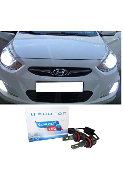 Photon Hyundai Accent Blue Led Xenon Uzun Kısa Far Ampulü H4 Ultimate 9500 Lu...