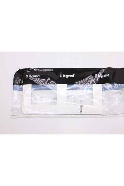 Legrand Raventi White Double Horizontal Frame - 2 Pieces