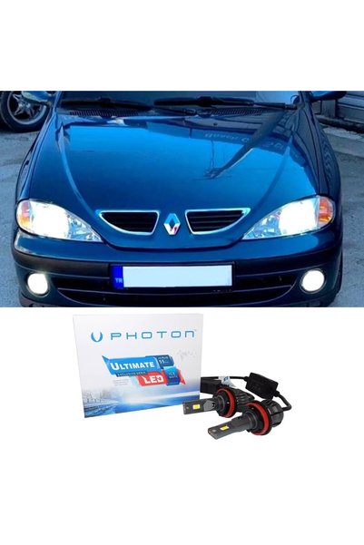 Photon Renault Megane 1 Led Xenon Sis Far Ampulü H1 Ultimate 9500 Lumens Yeni...