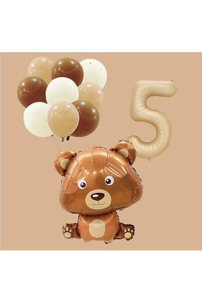 DÜVENCİ TİCARET Age Balloon Cone - Cute Moon Foiled