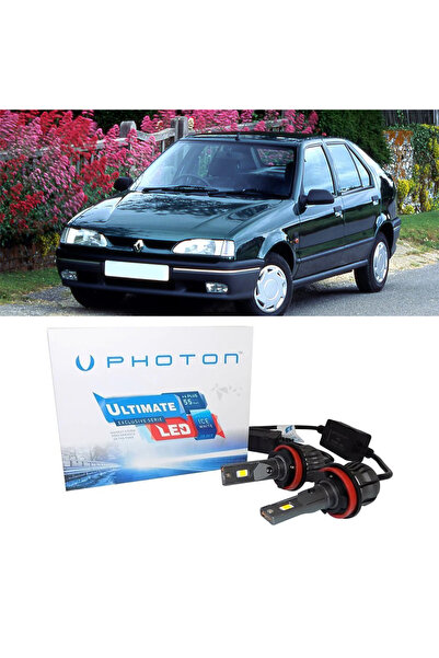 Photon Renault 19 Led Xenon Uzun + Kısa Far Ampulü H4 Ultimate 9500 Lumens Ye...