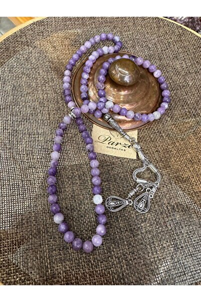 parze doğaltaş 99 de mărgele de rugăciune din piatră naturală de lepidolit