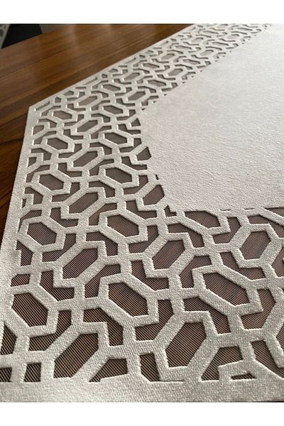 NURHAN HOME COLLECTION Trendy Model Ecru Color Table Runner
