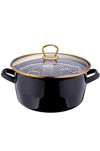 Taşev Robin Frying Pot Black 22 Cm