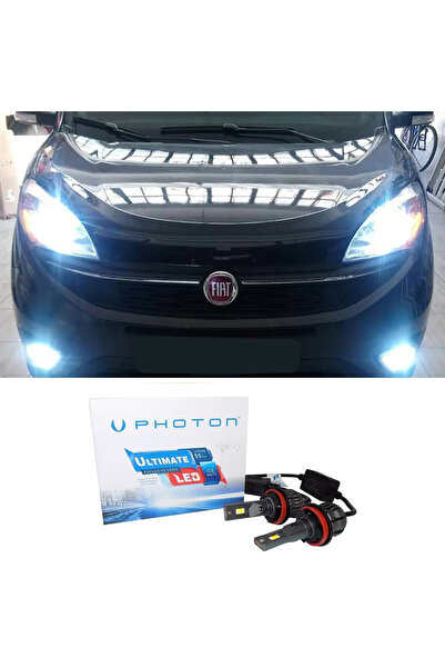 Photon Fiat Doblo D4 Led Xenon Kısa Far Ampulü H7 Ultimate 9500 Lumens Yeni S...