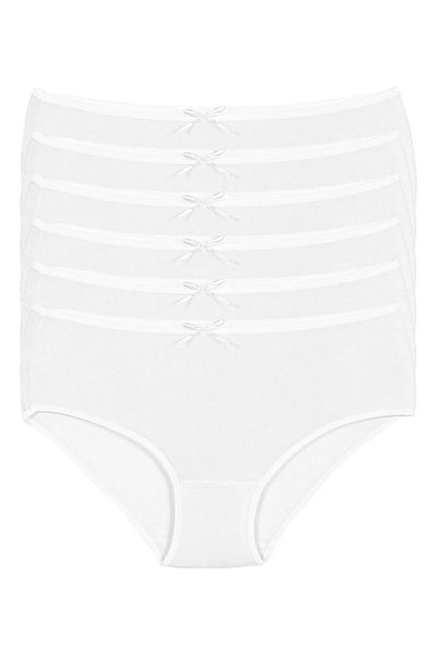 MYS GRUP TEKSTİL Γυναικεία εσώρουχα 6 τεμαχίων Λευκό BAMBU BATO / STAR LAUNDRY