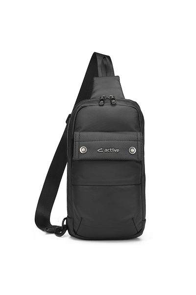 CACTİVE Μαύρη τσάντα με λουράκι - 8743-0001