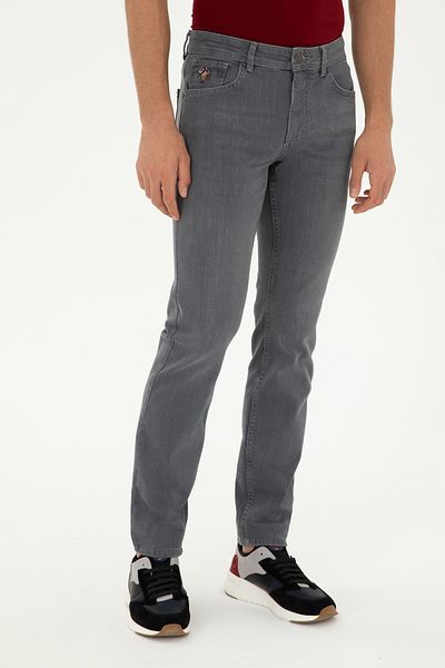 U.S. Polo Assn. U.S. POLO ASSN. - Ανδρικό τζιν παντελόνι σε γκρι λεπτή εφαρμογή