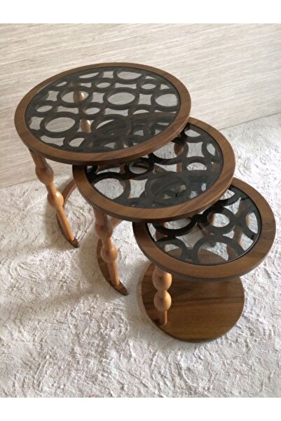 EVNESYA Zen Zigon Sehpa Ceviz