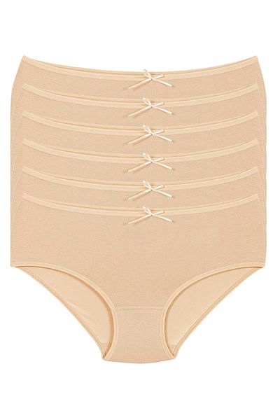 MYS GRUP TEKSTİL Γυναικεία εσώρουχα BAMBOO BATO 6 τεμαχίων σε χρώμα δέρματος / STAR LAUNDRY