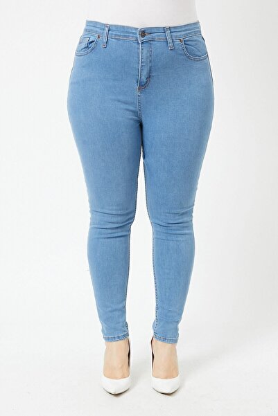 TRENDNATUREL Büyük Beden Battal Jeans Buz Mavi S.o.l.m.a.z (TOPARLAYICI)beden Tablomuz Mevcuttur