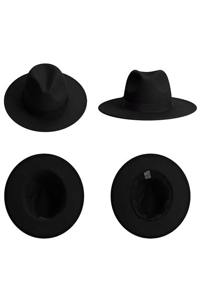Mood Agenda Унисекс черна шапка Fedora