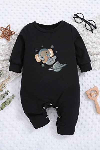 ADABEBEK Astronaut Printed Baby Jumpsuit - Elephant 22360