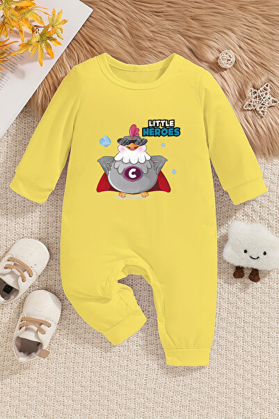 ADABEBEK Little Heroes Baby Jumpsuit - 100% Cotton, Model 22397