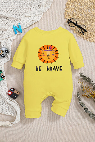 ADABEBEK Be Brave New Season Baby Onesie - 22276 with Snaps from the Bottom