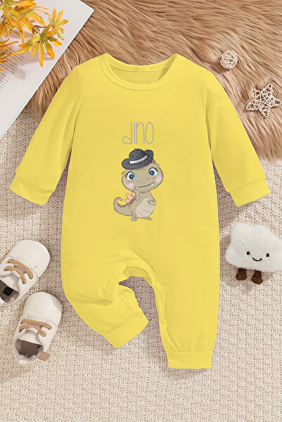 ADABEBEK Baby Boy Dino Jumpsuit - 100% Cotton 22399