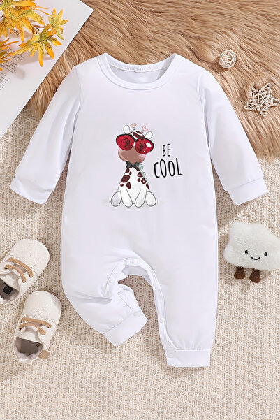 ADABEBEK Giraffe Printed Cool Baby Jumpsuit - 22371