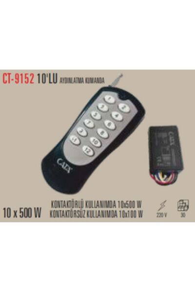 Cata Ct-9152 Aydınlatma Kumandası 10'lu