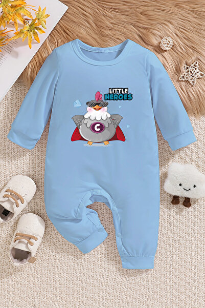 ADABEBEK Little Heroes Baby Jumpsuit - 100% Cotton, Model 22397